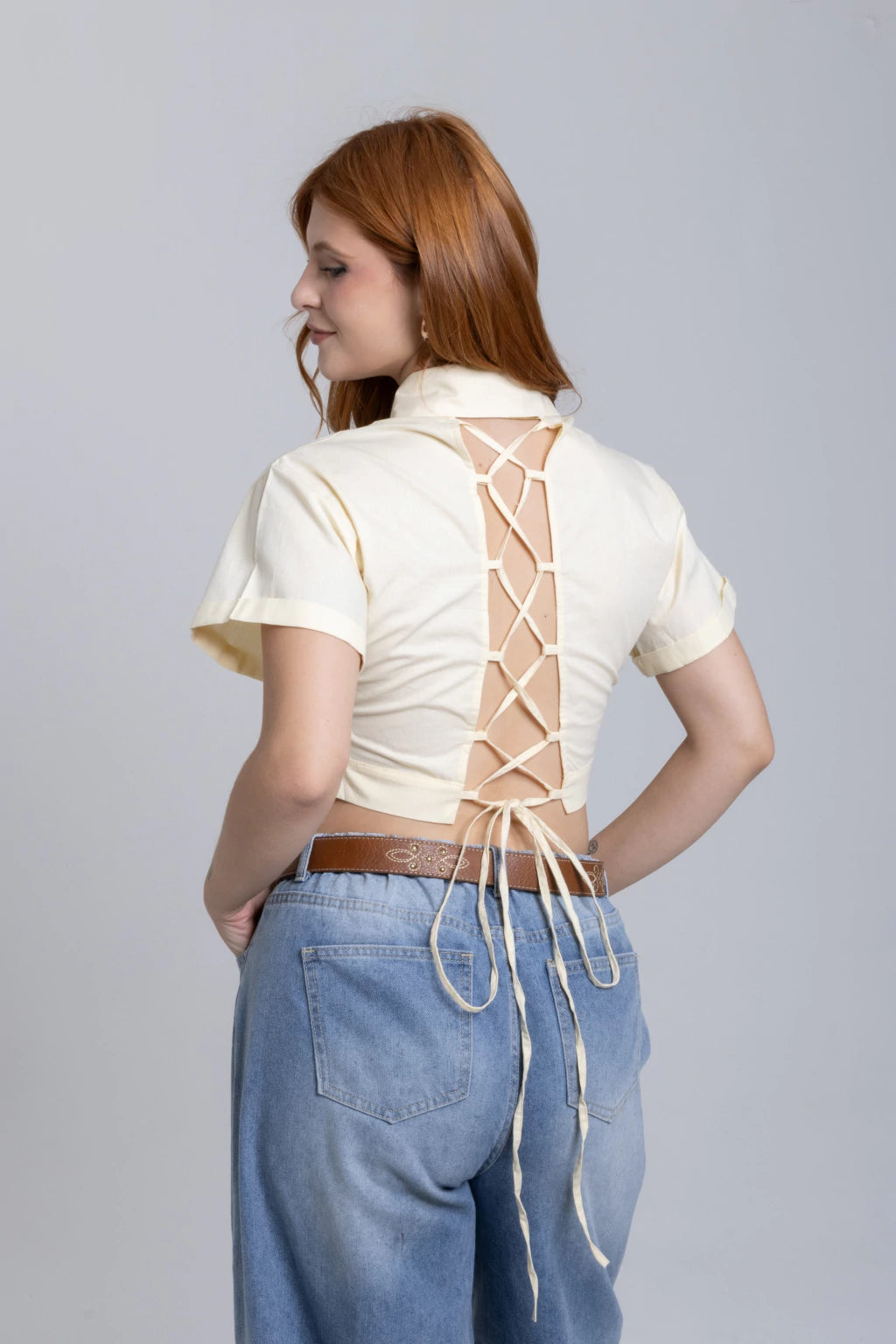 Camisa Croped Mia