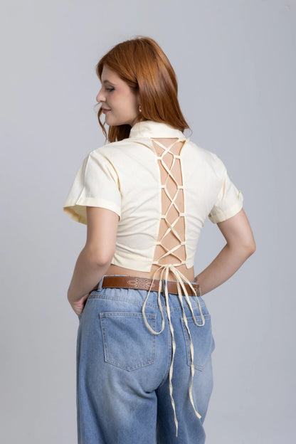 Camisa Croped Mia