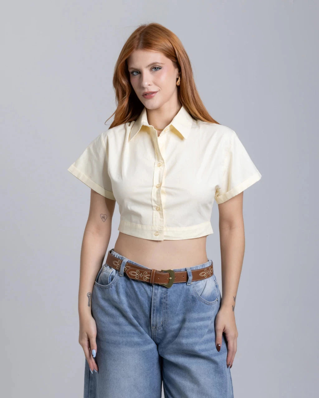 Camisa Croped Mia