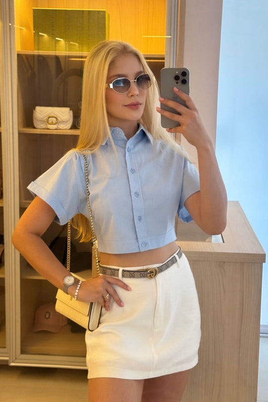 Camisa Croped Mia